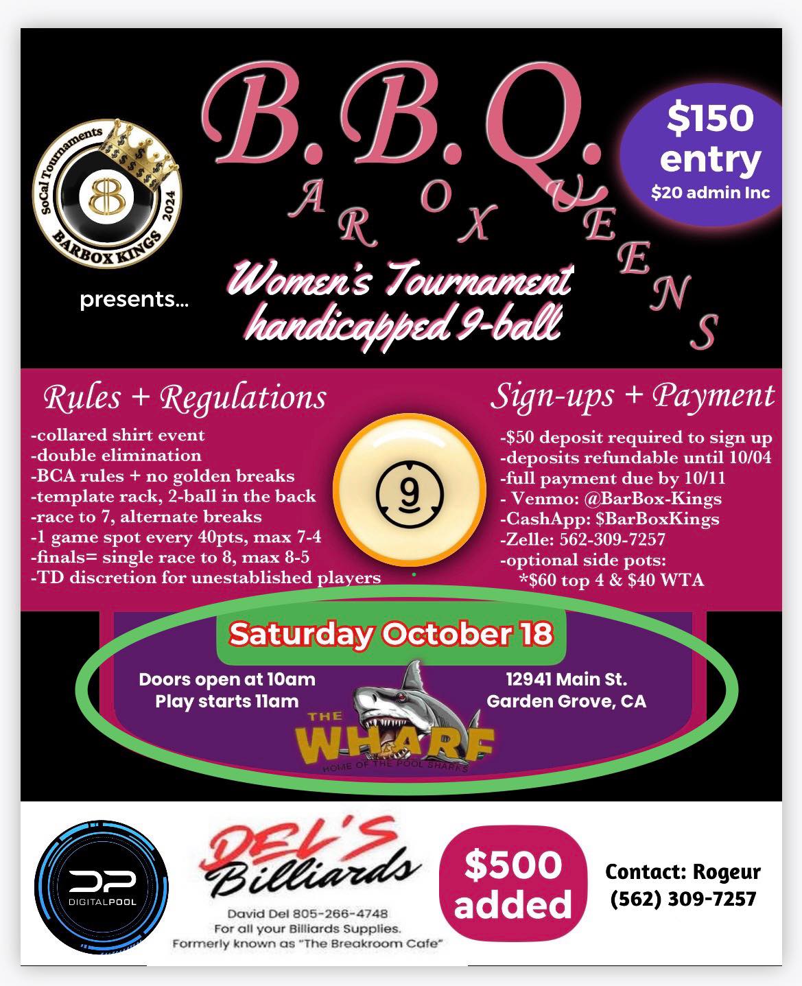 Tournament flyer / rules image